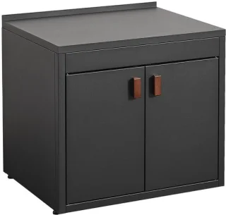 sweeek Thira buitenkeukenmodule met 2 deuren van staal 75 cm