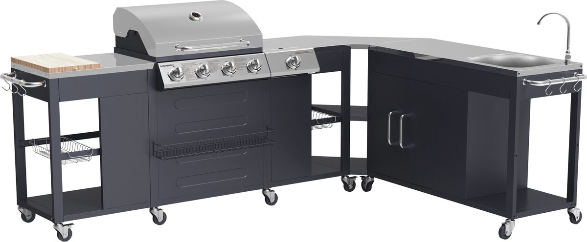 De Texas Buitenhoekkeuken 4+1 Branders in één oogopslag