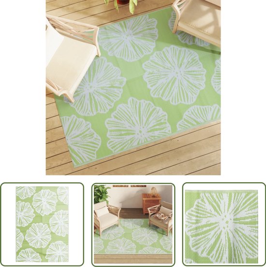 The Living Store Arakil 140x200 cm polypropeen groen review