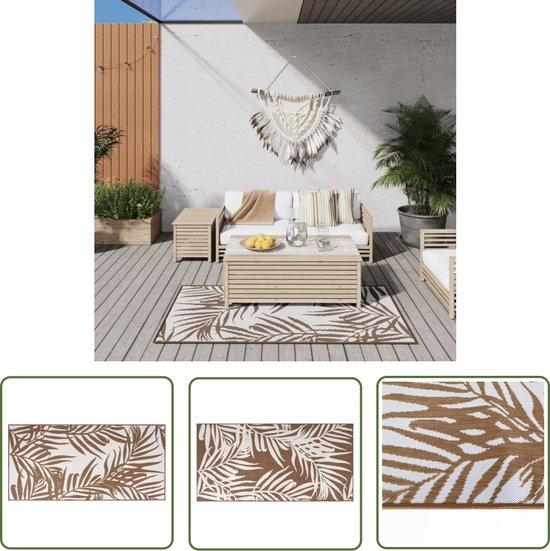 The Living Store Buitenkleed 80x150 cm Bruin Wit review