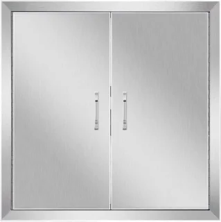 Toegangsdeur paneel roestvrij staal 61 x 61 cm zilver