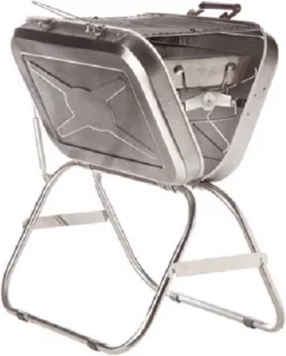 Travel BBQ Roestvrij Staal 58,5x43x66 cm Plooibaar
