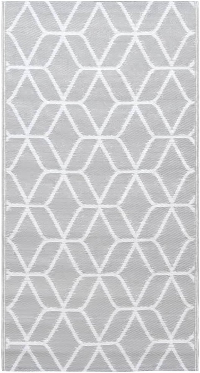 De Trendy Tuinkleed Vloerkleed Grijs PP in één oogopslag