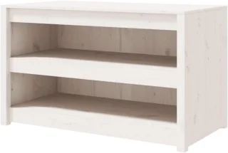 Tuinkast van massief grenenhout 106 x 55 x 64 cm wit