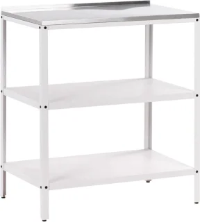 Tuinkeukeneiland Buitenkeuken Tafel 80x50x90 cm Wit