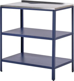 Tuinkeukeneiland Buitenkeukentafel 80x50x90 cm Blauw
