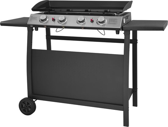 Valencia Gas Bakplaat 4 Branders 10kW Met Wagen review