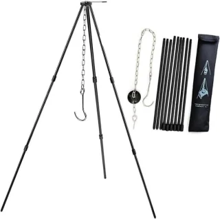 Verstelbare hangende campingtripod
