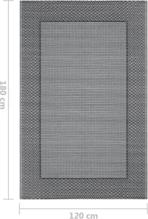 vidaXL ARAKIL buitenkleed 120x180 cm grijs