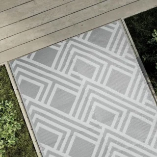 vidaXL ARAKIL buitenkleed 120x180 cm grijs