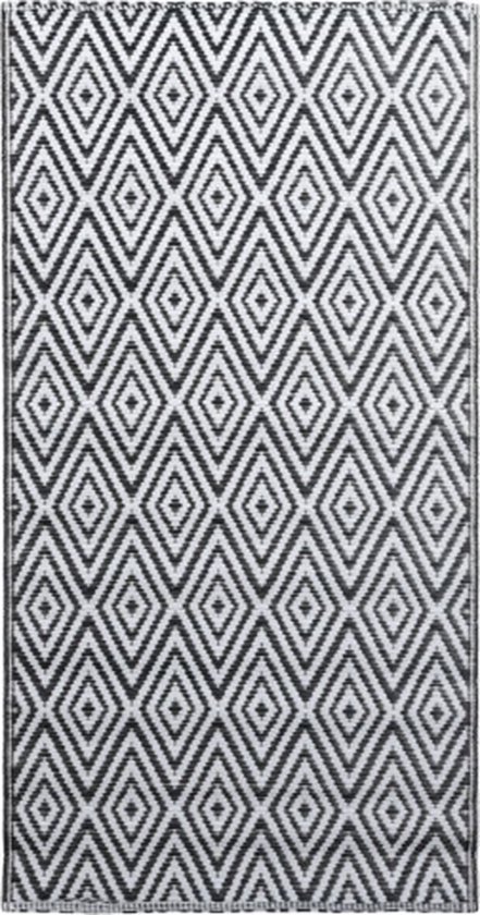 vidaXL Arakil Buitenkleed 120x180 cm wit/zwart review