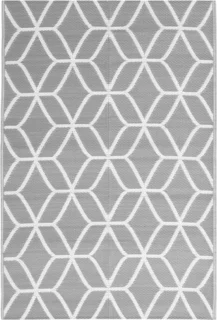 vidaXL ARAKIL buitenkleed 140x200 cm grijs polypropyleen