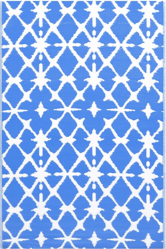 vidaXL ARAKIL Buitenkleed 160x230 cm blauw wit review