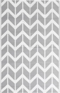 vidaXL ARAKIL Buitenkleed 160x230 cm Grijs Polypropeen
