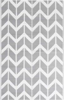 vidaXL ARAKIL Buitenkleed 160x230 cm Grijs Polypropeen