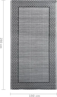 vidaXL ARAKIL buitenkleed 190x290 cm grijs