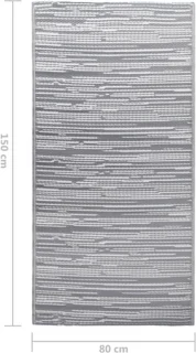 vidaXL Arakil Buitenkleed 80x150 cm grijs