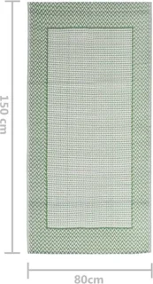 vidaXL ARAKIL buitenkleed 80x150 cm groen