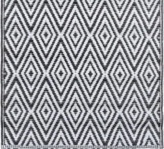 vidaXL ARAKIL Buitenkleed 80x150 cm wit/zwart