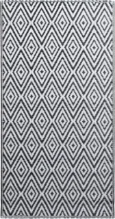 vidaXL ARAKIL Buitenkleed 80x150 cm wit/zwart