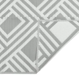 vidaXL ARAKIL Buitenkleed 80x250 cm Grijs