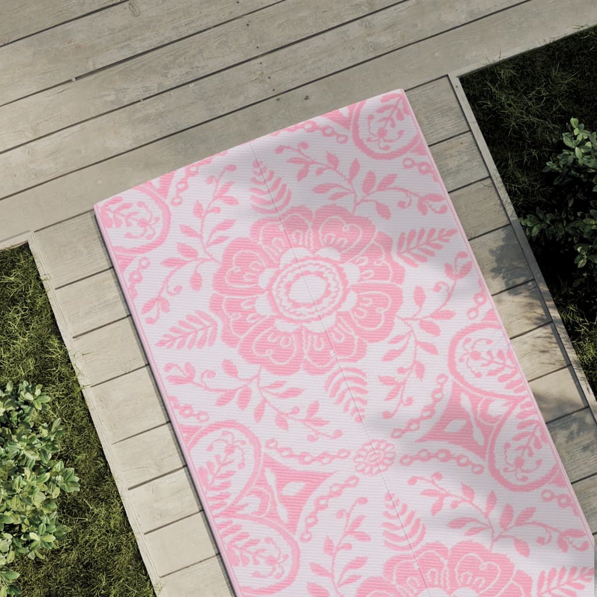 Wat vinden we goed aan de vidaXL ARAKIL Buitenkleed 80x250 cm roze