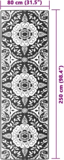 vidaXL ARAKIL Buitenkleed 80x250 cm roze
