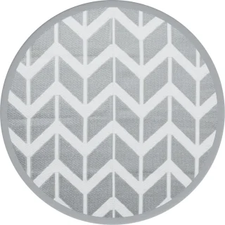 vidaXL ARAKIL Buitenkleed Ø120 cm grijs