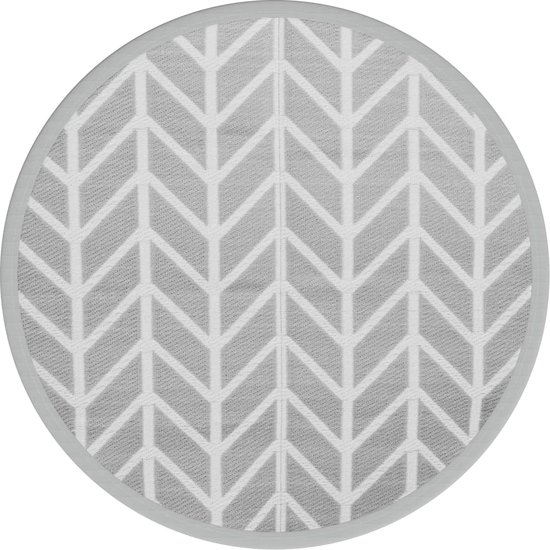 vidaXL Arakil Buitenkleed Ø120 cm Grijs review