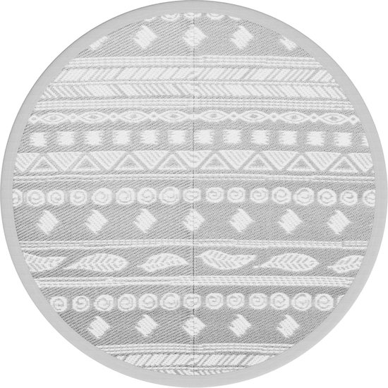 vidaXL ARAKIL buitenkleed Ø160 cm grijs review