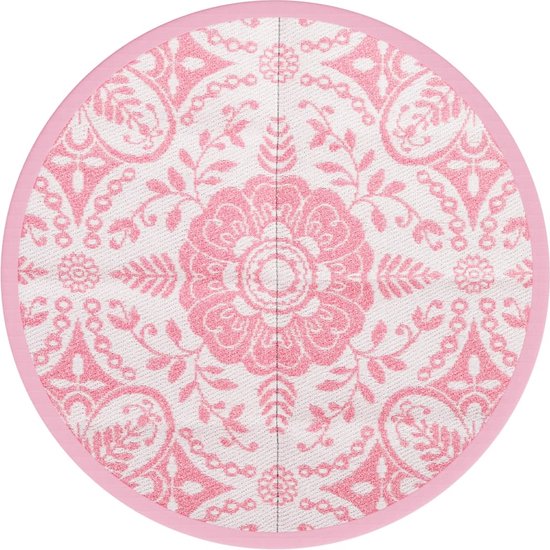 vidaXL ARAKIL Buitenkleed Ø200 cm roze review