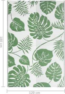 vidaXL ARAKIL Buitenmat 120x180 cm Groen