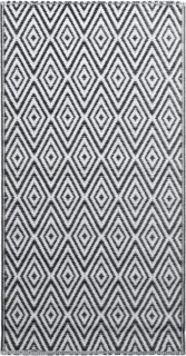 vidaXL Arakil buitenspeelkleed 190x290 cm wit/zwart