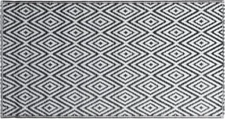 vidaXL Arakil buitenspeelkleed 190x290 cm wit/zwart