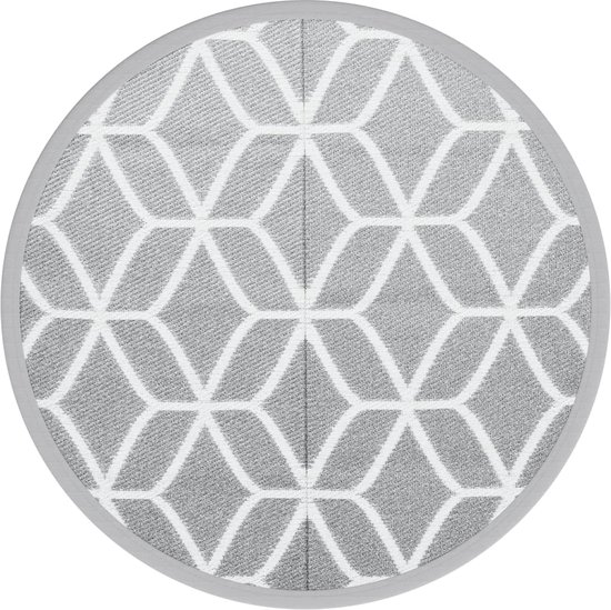 vidaXL ARAKIL buitenspeelkleed Ø160 cm grijs polypropeen review