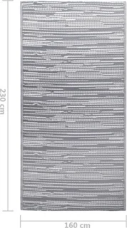 vidaXL ARAKIL buitentapijt 160x230 cm grijs