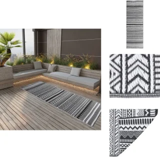 vidaXL ARAKIL buitentapijt 80x250 cm zwart