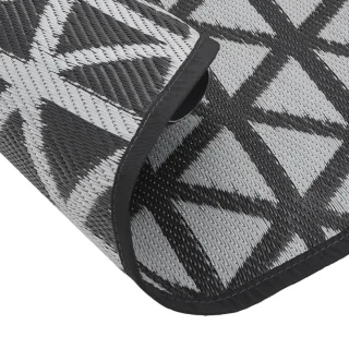 vidaXL ARAKIL buitentapijt Ø 200 cm zwart polypropyleen