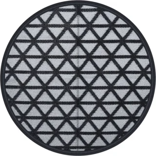 vidaXL ARAKIL buitentapijt Ø160 cm zwart