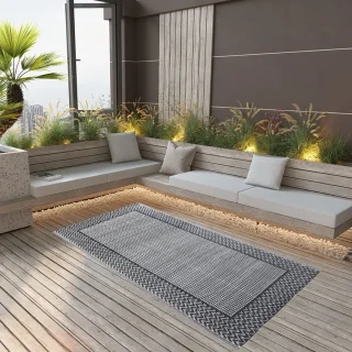 vidaXL Arakil terraskleed 160x230 cm grijs