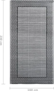 vidaXL Arakil terraskleed 160x230 cm grijs