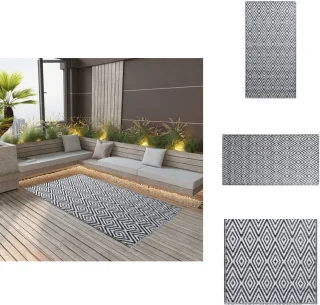 vidaXL ARAKIL Terraskleed 160x230 cm wit/zwart