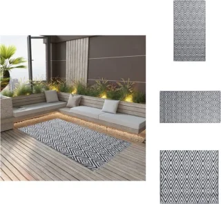 vidaXL ARAKIL Terraskleed 160x230 cm wit/zwart