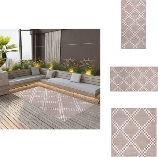 De vidaXL ARAKIL Terraskleed 190x290 cm bruin in één oogopslag