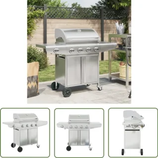 Robuuste 5‑brander gasbarbecue voor grotere gezelschappen
