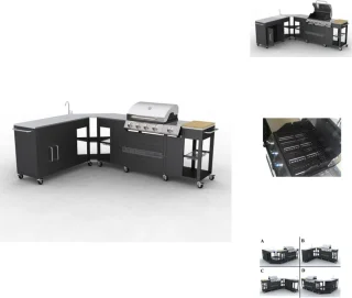 vidaXL Buitenkeuken Missouri