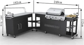 vidaXL Buitenkeuken Missouri