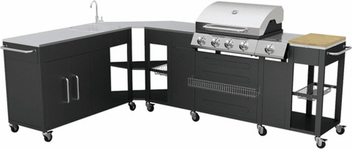 Wat vinden we goed aan de vidaXL Buitenkeuken Missouri 4 Branders