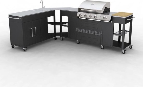 vidaXL Buitenkeuken Missouri 4 Branders review