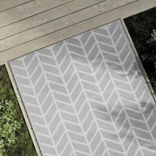 vidaXL Buitenkleed 120x180 cm Grijs